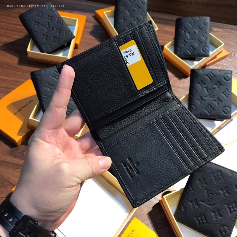 VÍ NAM LV VÂN HOA DÁNG ĐỨNG HÀNG FULL BOX