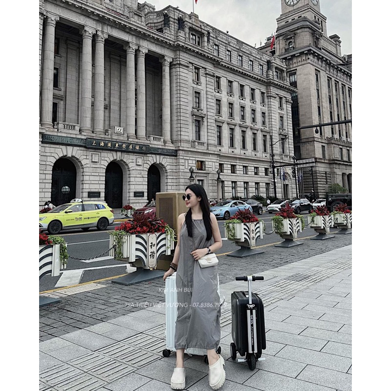 Váy Gió 2 Dây Dây Rút Kim Anh Bùi