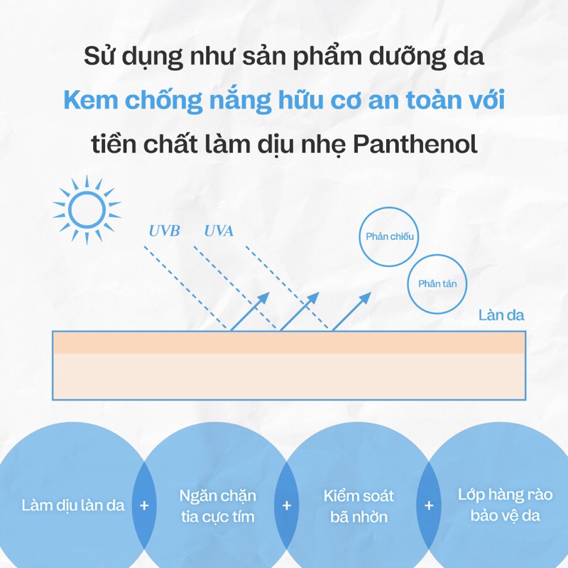 Kem chống nắng vật lý 5% Panthenol Panthe-Calming Sun Cream SPF 50+ PA++++