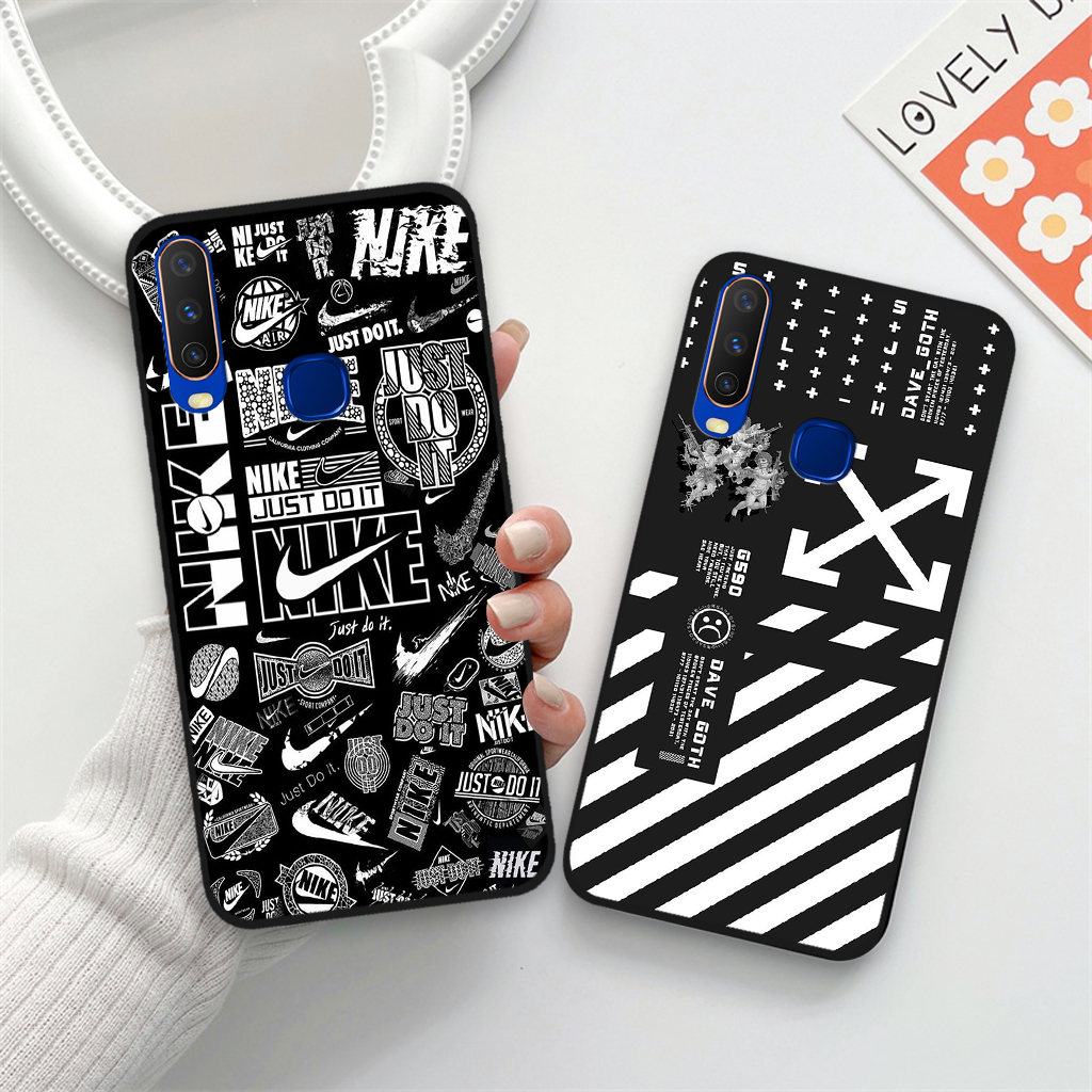 Ốp lưng Vivo U10  / Y15  / Y12  / Y17  in hình nikee, off whitee thời trang