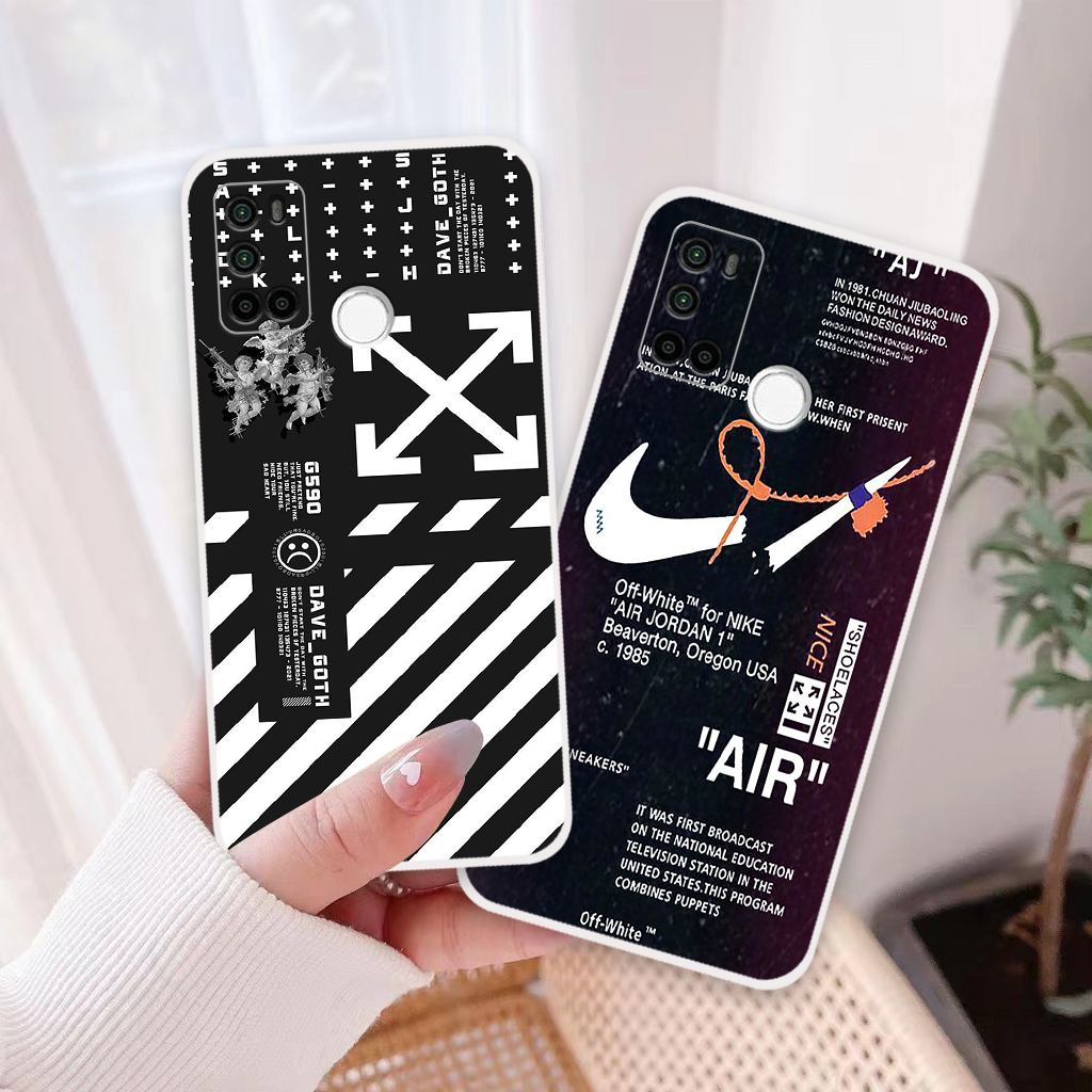 Ốp lưng Vsmart Joy 4 in hình nikee, off whitee thời trang