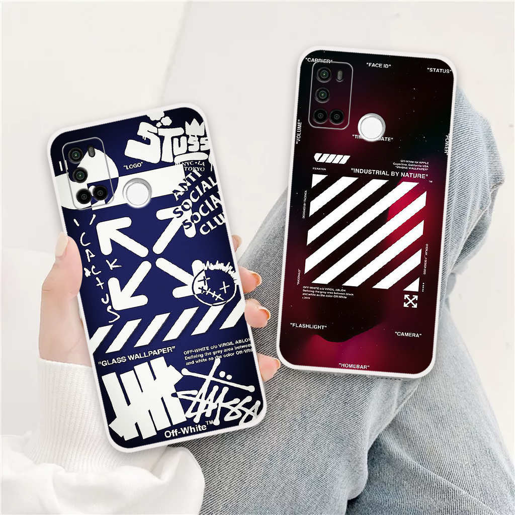 Ốp lưng Vsmart Joy 4 in hình nikee, off whitee thời trang