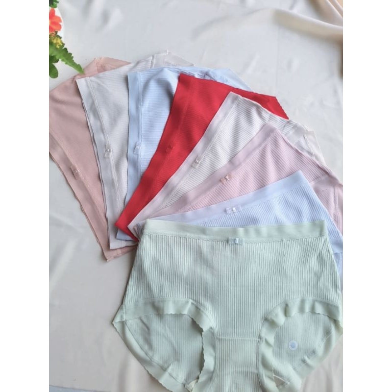 Quần Lót Nữ Cotton gân tăm kháng khuẩn mềm mại phối ren mềm mại