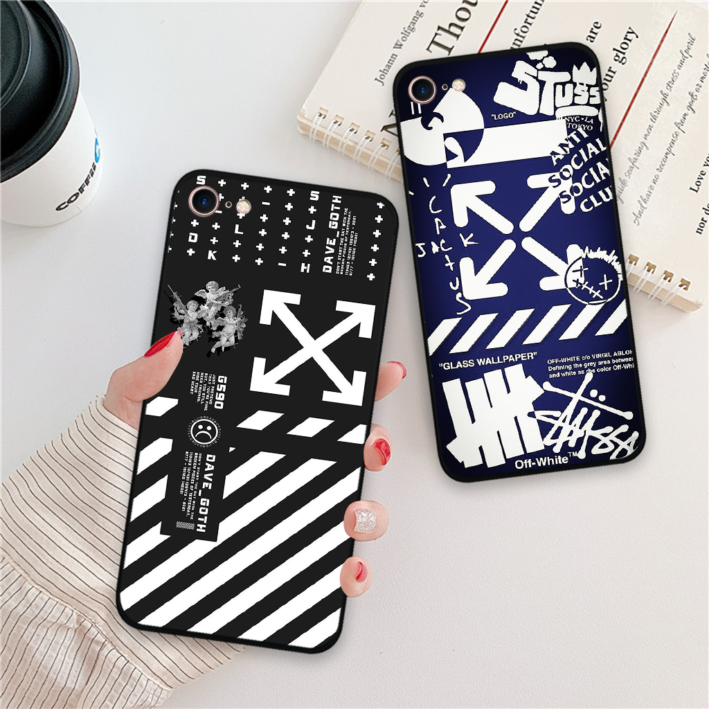 Ốp lưng Iphone 5/ 5S/ 6/ 6S/ 6 Plus/ 6s Plus/ 7/ 8/ se 2020 in hình nikee, off whitee thời trang