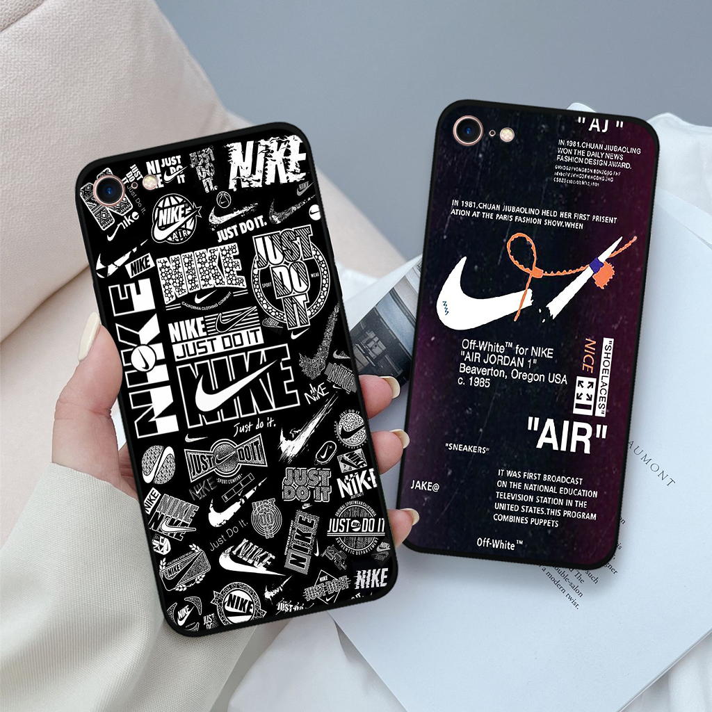 Ốp lưng Iphone 5/ 5S/ 6/ 6S/ 6 Plus/ 6s Plus/ 7/ 8/ se 2020 in hình nikee, off whitee thời trang