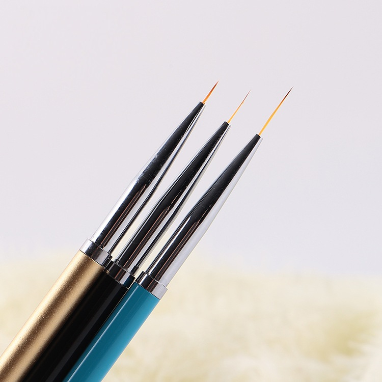 Bộ cọ nét 3 cây vẽ móng, set cọ nail nét siêu mảnh