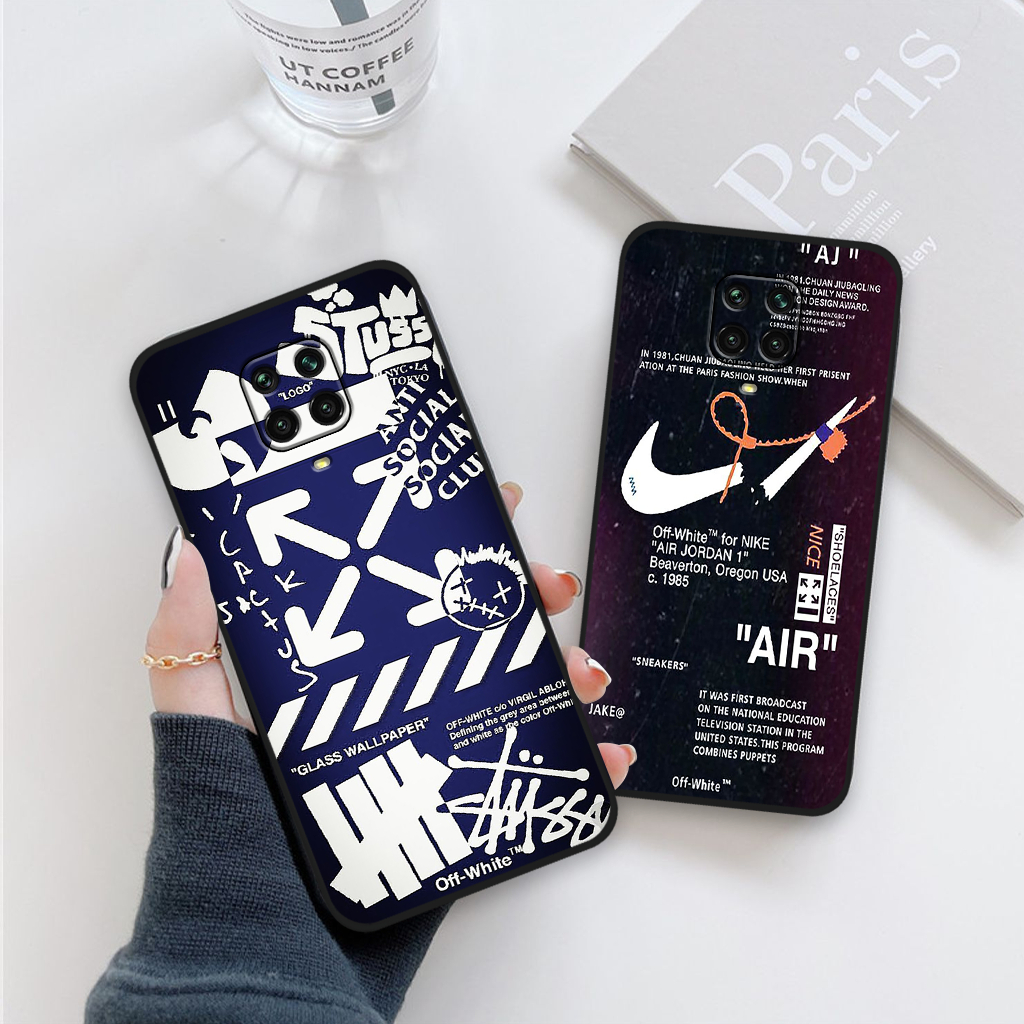 Ốp lưng Xiaomi Redmi Note 9 / Redmi Note 9s / Redmi Note 9 Pro in hình nikee, off whitee thời trang