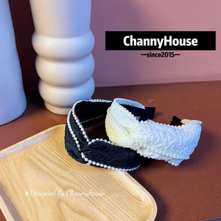 Channyhouse_Bờm/cài tóc hoa vân nổi đính viền cao cấp