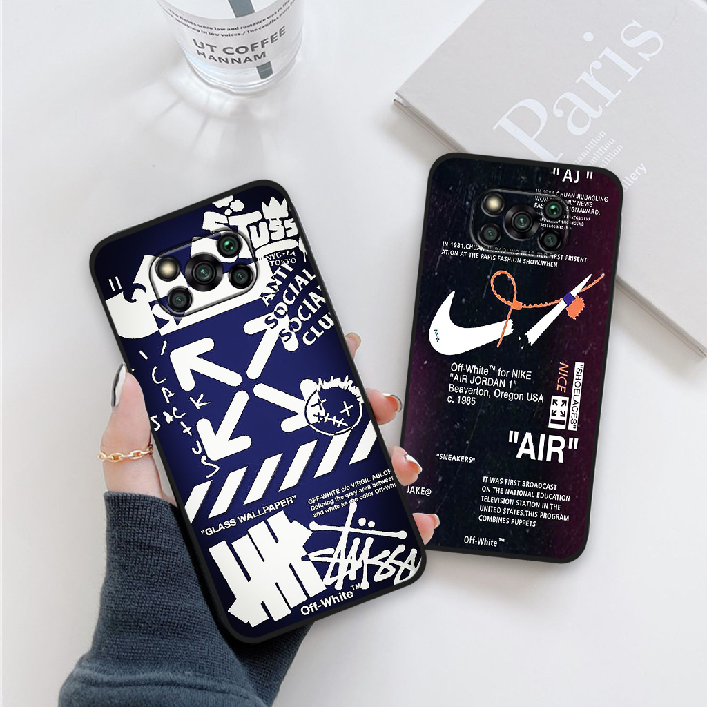 Ốp lưng Xiaomi Poco X3 NFC / Poco X3 Pro / Poco X3 in hình nikee, off whitee thời trang