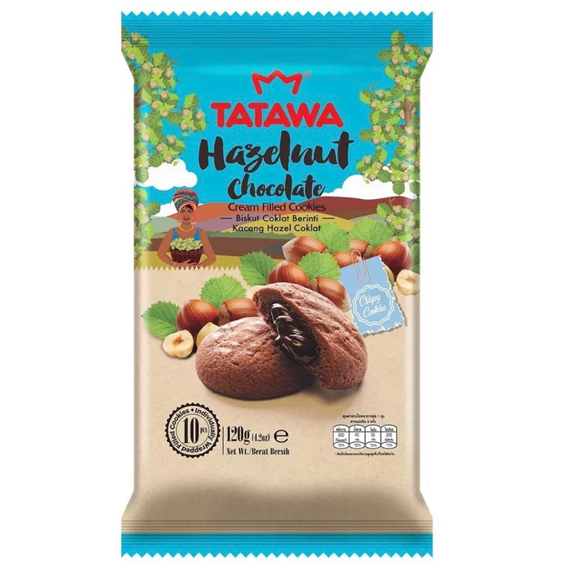 Bánh quy có nhân Malaysia Tatawa gói 120g