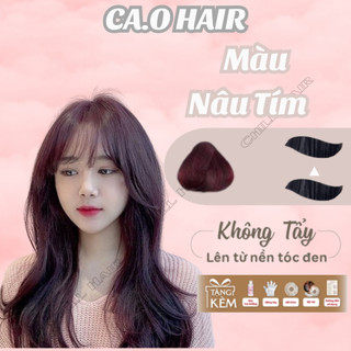 Thuốc nhuộm tóc, Nâu Tím Trầm, Màu nhuộm cao cấp tại nhà Ca.ohairshop
