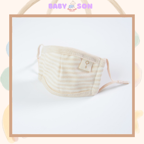 Khẩu trang cho bé, khẩu trang cotton hữu cơ cao cấp có thể điều chỉnh quai đeo