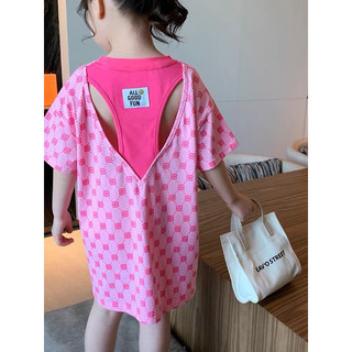Váy xuông BB hở lưng bé gái