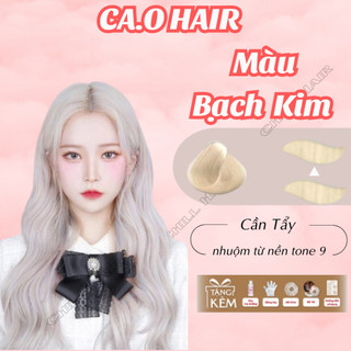 Thuốc nhuộm tóc màu bạch kim cần tẩy | ca.ohairshop | ca.ohairshop
