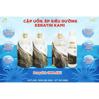 Uốn ép siêu dưỡng keratin kami 1000ml