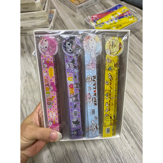 Combo 4c Thước kẻ học sinh 15cm hình cute