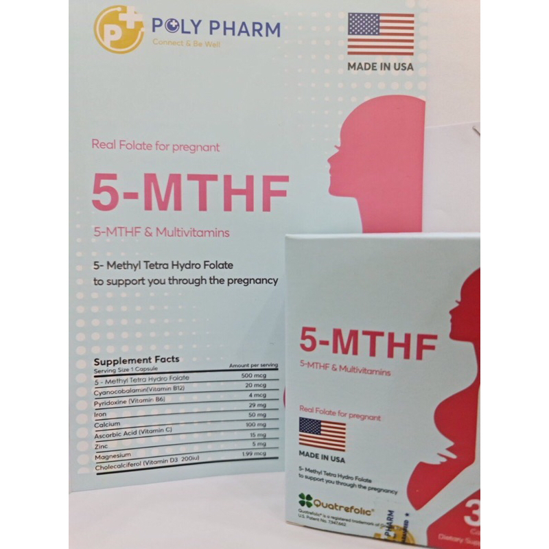 5-MTHF 30 viên – Bổ sung dưỡng chất cho phụ nữ trước và trong thời kì mang thai