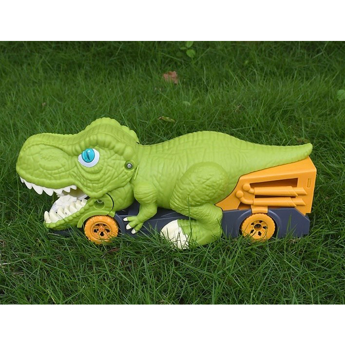Đồ chơi thông minh SBC - xe khủng long nuốt ô tô nhựa cho bé - 6 xe nhỏ