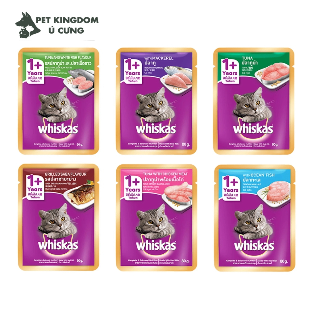 Pate Cao Cấp Cho Mèo Whiskas Tasty Mix Gói 70g