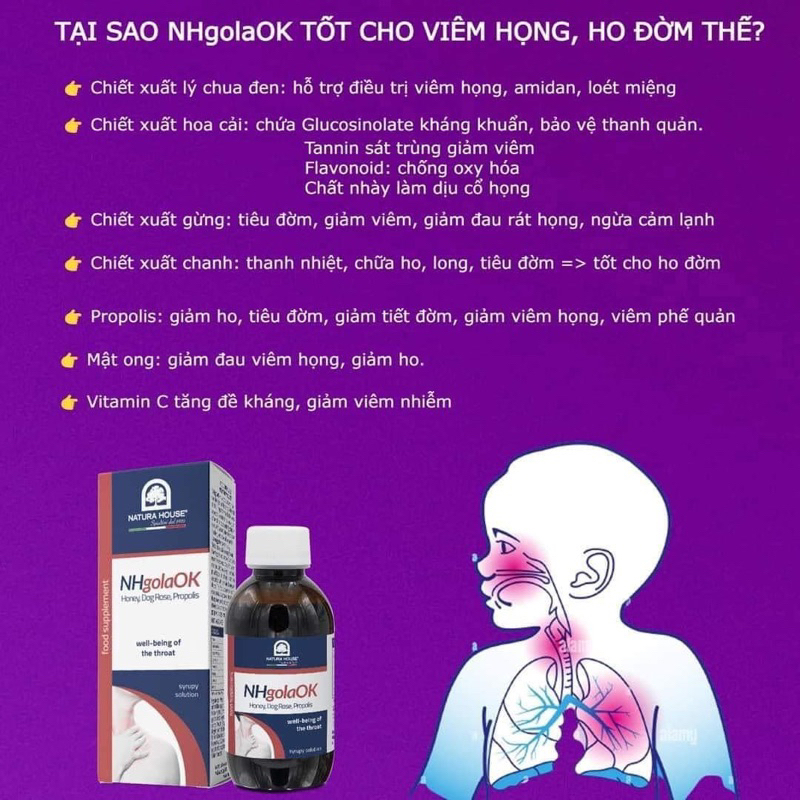 Siro Ho NHgolaOK  200ml