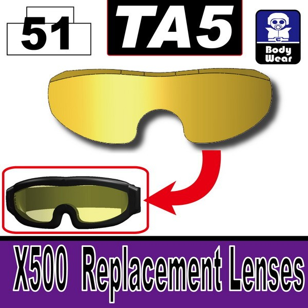 Phụ kiện Minifigcat - Mắt kính Gold_TA5(X500 Replacement Lenses)