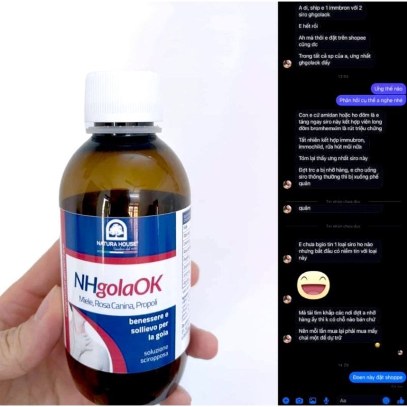 Siro Ho NHgolaOK  200ml