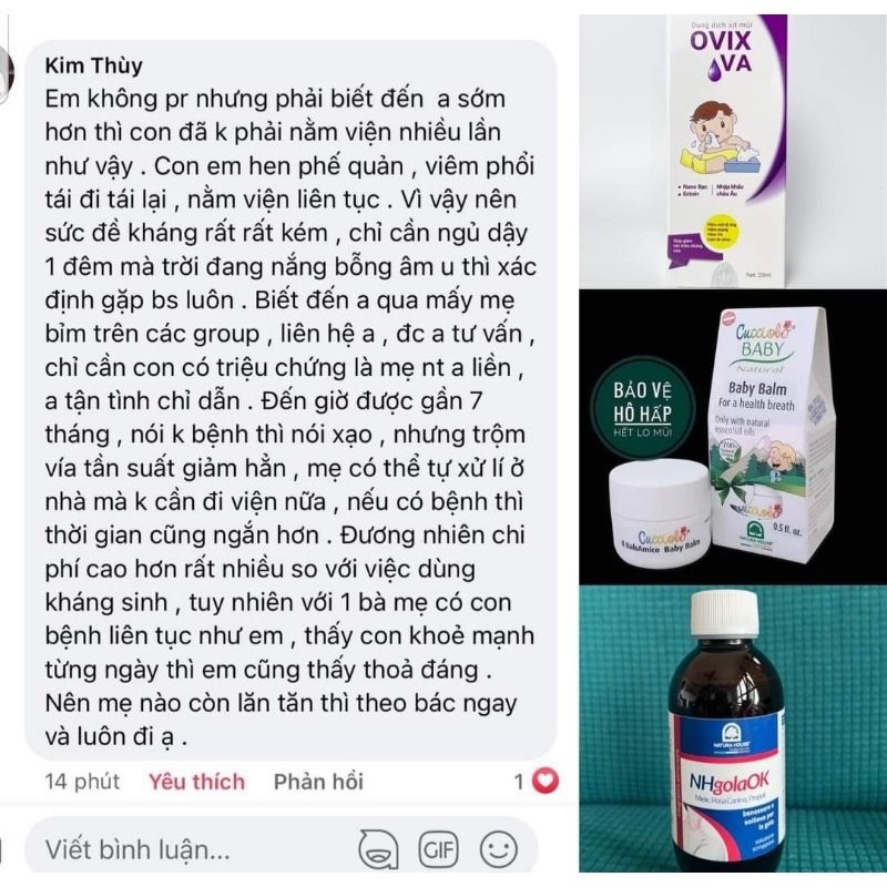 Siro Ho NHgolaOK  200ml