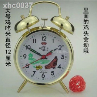đồng hồ báo thức chạy cơ, lên dây cót,con gà mổ thóc