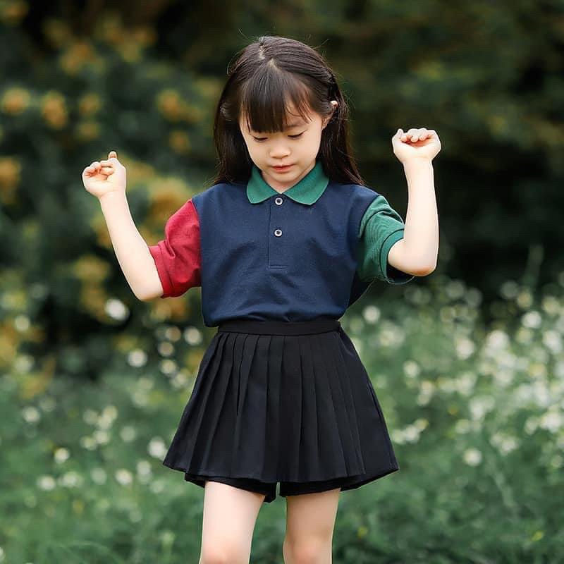 Áo Polo bé trai / gái  U.ni kết hợp hãng Fi.la xịn xò sz 8-35kg