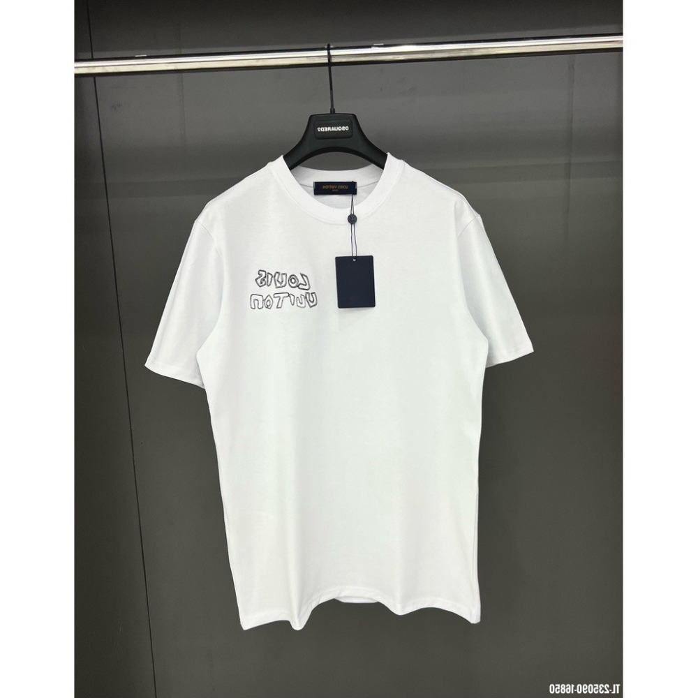 Áo thun LV Nam nữ, áo phông in LV 185A chất liệu cotton 2 chiều thoáng mát thấm hút mồ hôi