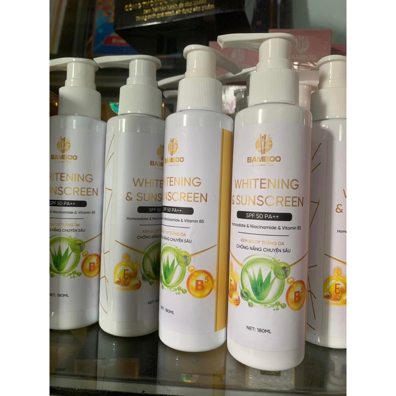 KEM TRẮNG DA BODY BABY Bamboo - chống nắng toàn thân spf50+