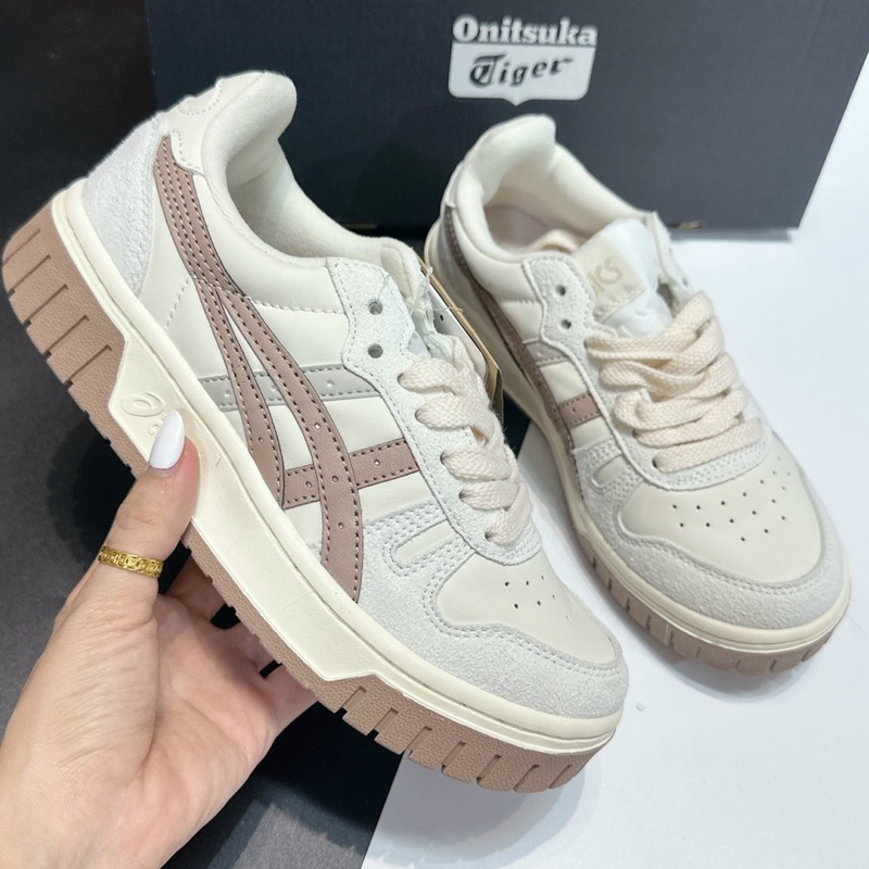 [ CHÍNH HÃNG ] Giày Sneaker Cổ Thấp - Asics Court MZ – Cream Black Gum (Free Ship)