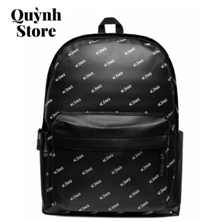 Balo backpack unisex, cặp backpack king 4 - chữ đen