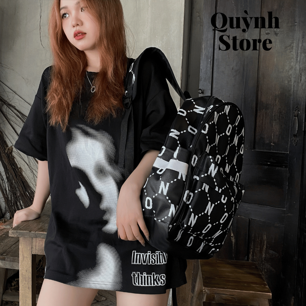 Balo Da Backpack Gon - Chống Nước - Màu Đen