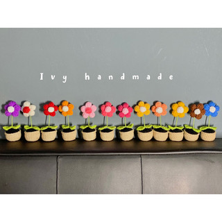 Chậu hoa len handmade decor xinh xinh🌸