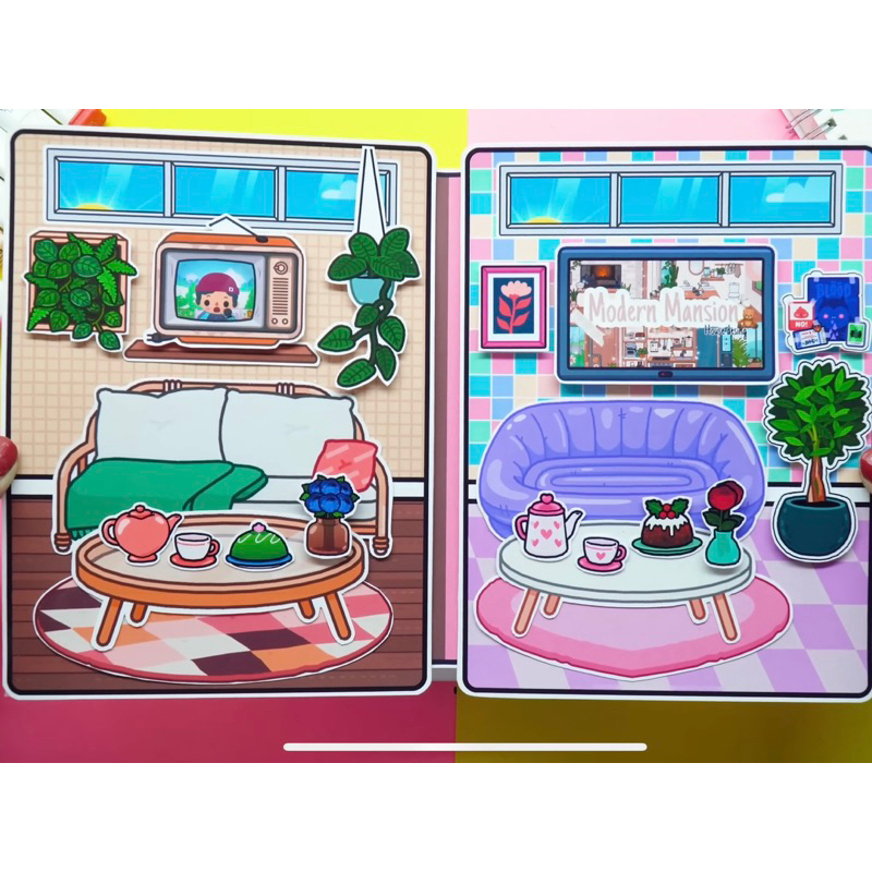 Búp bê giấy Toca Boca #32 Classic and Morden House