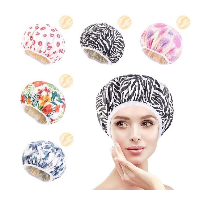 Mũ tắm hình đẹp vải chống thấm, chun chắc chắn