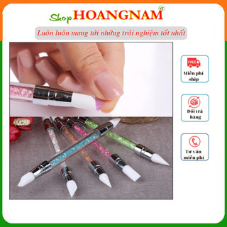 Bộ cọ silicon hai đầu sử dụng dùng để đắp hoa, miết phoi shop hoangnam