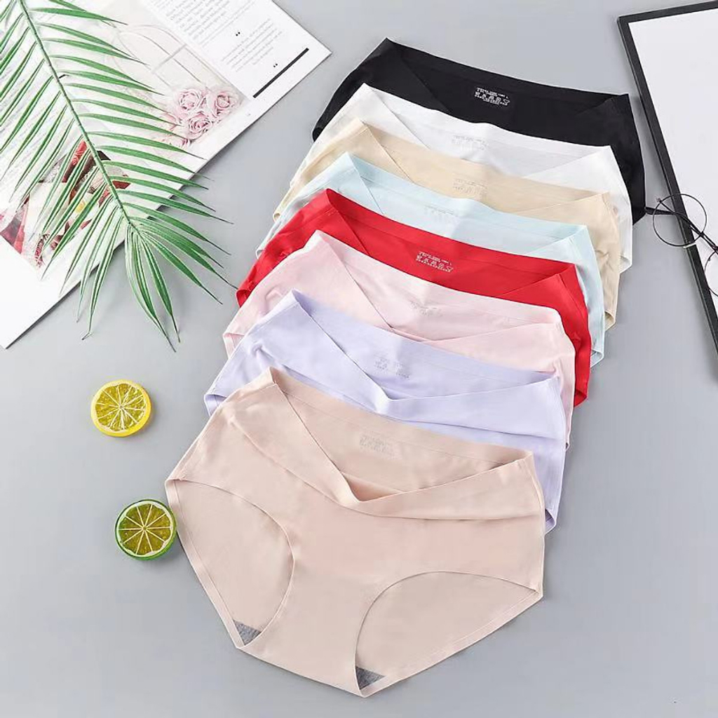 Sét 4 Quần Lót Nữ Hàng Xuất Thun Lạnh Đúc Su Không Đường May Siêu Mỏng Mát Co Giãn YUNA