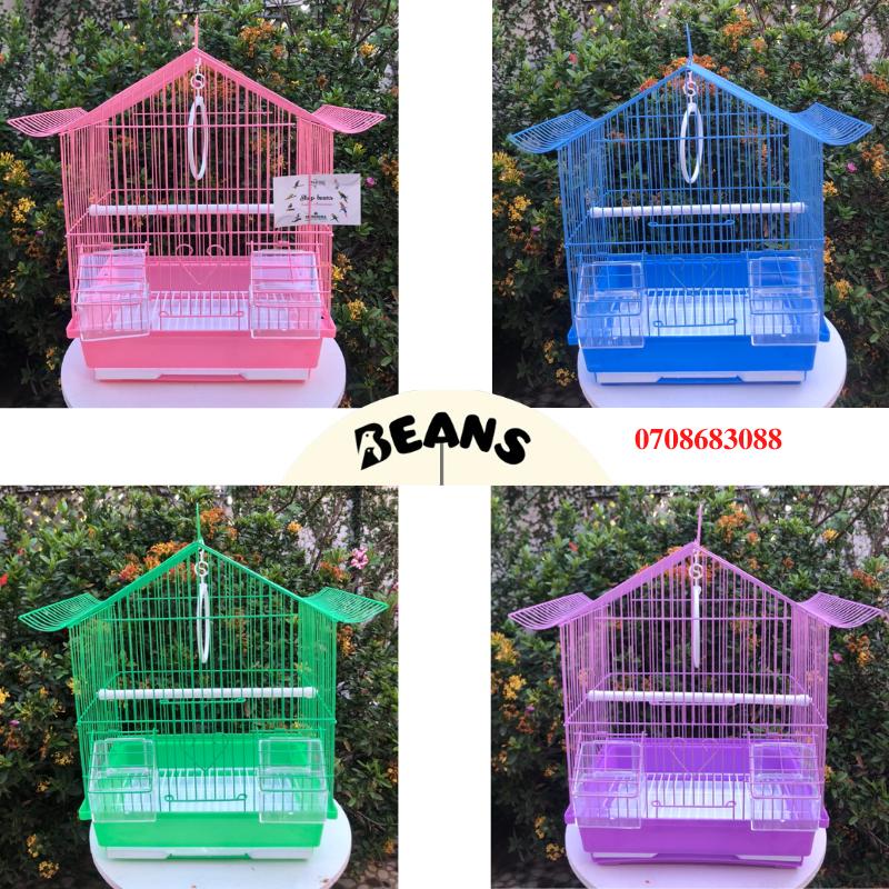 Lồng chim mái nhà cho chim cảnh, vẹt nhỏ như yến hót, manh manh, 7 màu, bạc má, yến phụng , lovebird,...