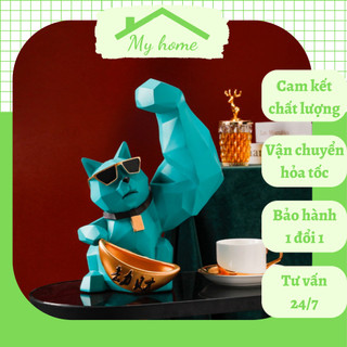 Mèo thần tài cơ bắp lực sĩ cục súc tay đô tay lớn phát tài phát lộc thịnh vượng