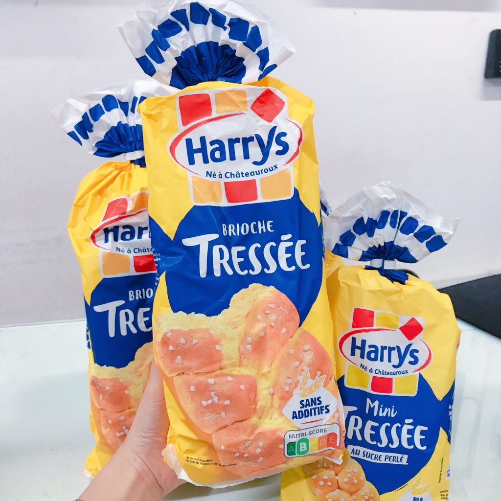 Bánh mỳ hoa cúc Harrys Brioche Pháp 210-500g, Hàng mới về hàng tuần - Hạn Bánh to 14.8, bánh nhỏ 13.8