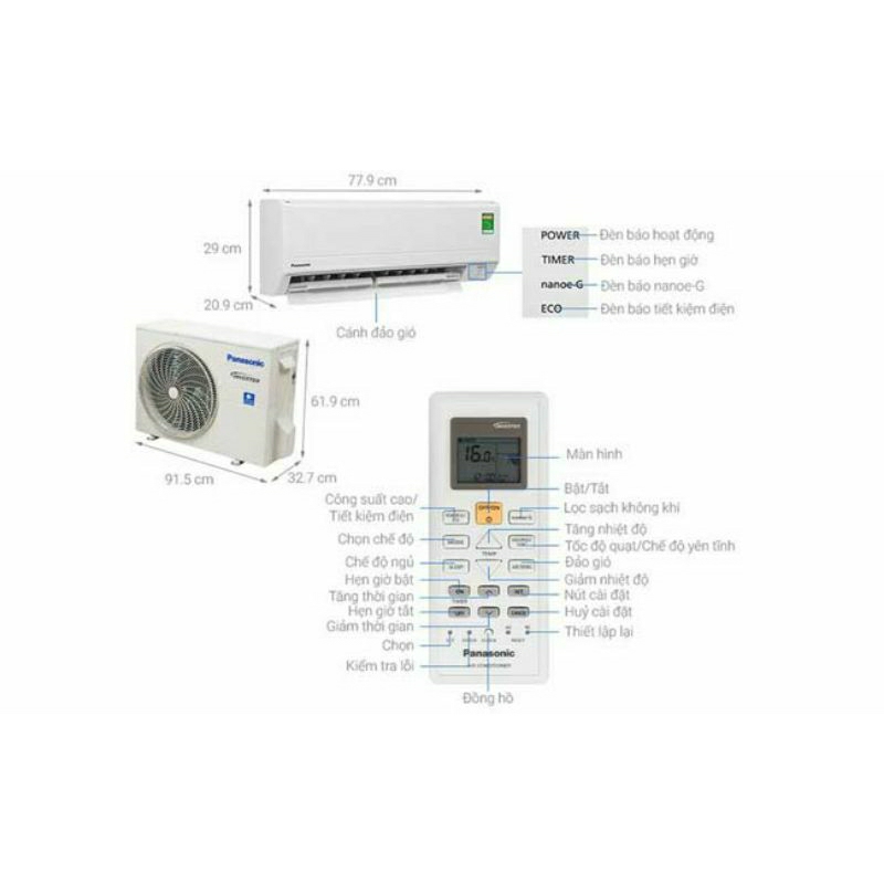 Remote máy lạnh Panasonic Chính hãng