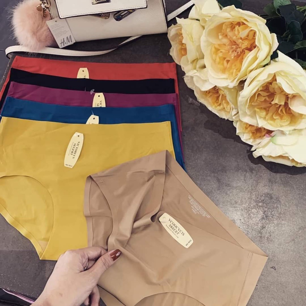 Sét 4 Quần Lót Nữ Hàng Xuất Thun Lạnh Đúc Su Không Đường May Siêu Mỏng Mát Co Giãn YUNA