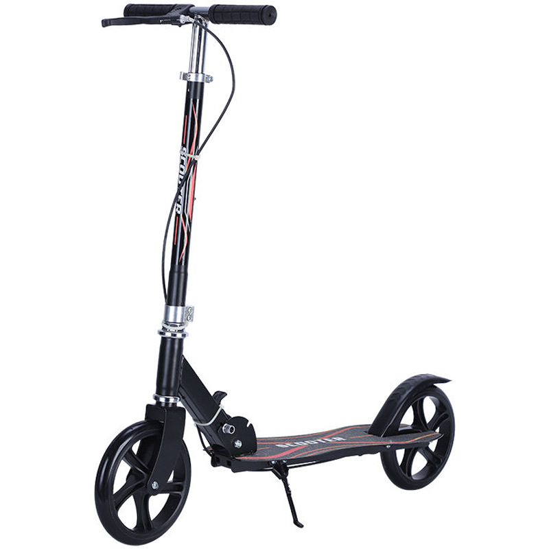 (loại to)Xe scooter xe trượt cỡ lớn có phanh tay chân chống chịu tải đến 150kg cho thiếu niên và người lớn