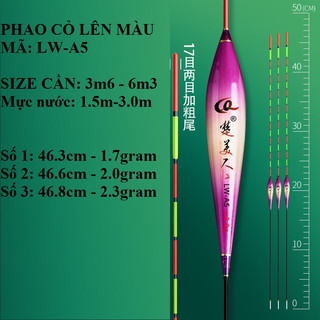 Phao cỏ lw-a5 câu cá chép có độ nhạy cao, nổi nhẹ chuyên câu cá nhát - hồ dịch vụ - phao cỏ câu đài