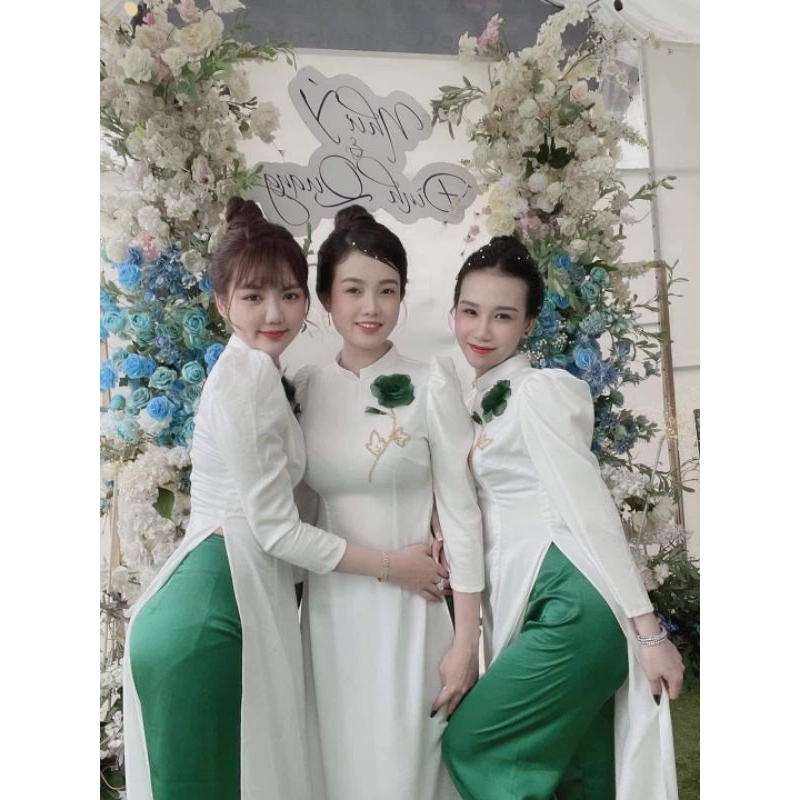 Cho thuê áo dài bưng quả chỉ 90k