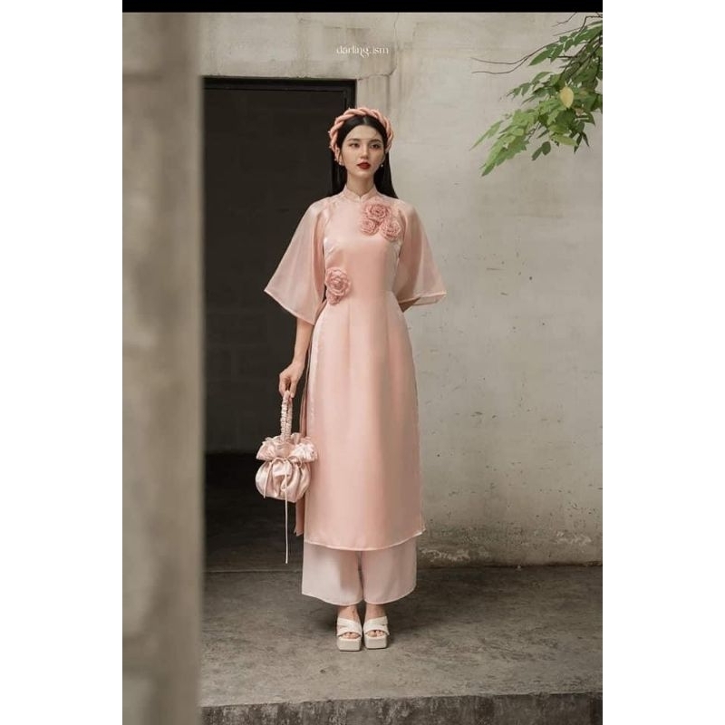 Cho thuê áo dài bưng quả chỉ 90k