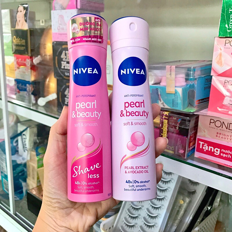XỊT KHỬ MÙI NỮ NIVEA NGỌC TRAI DƯỠNG DA SÁNG MỊN PEARL & BEAUTY 150ML