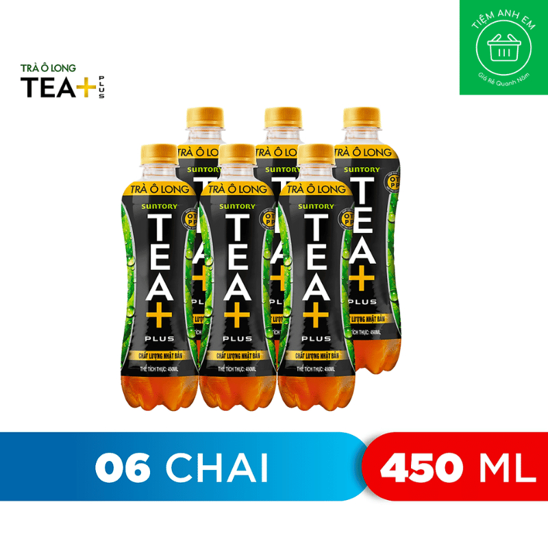 Trà ô long Tea Plus Chai 455ml - Olong